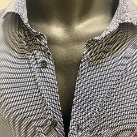 Boss button down man, shirt, wrinkle, free, stretchy, slim fit - Picture 15 of 16